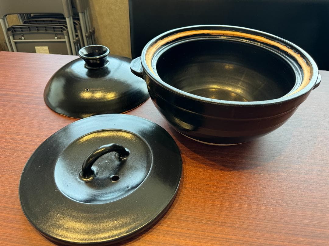 「長谷製陶」 かまどさん 土鍋 二升炊き 2升 直火専用 炊飯鍋 炊き出し