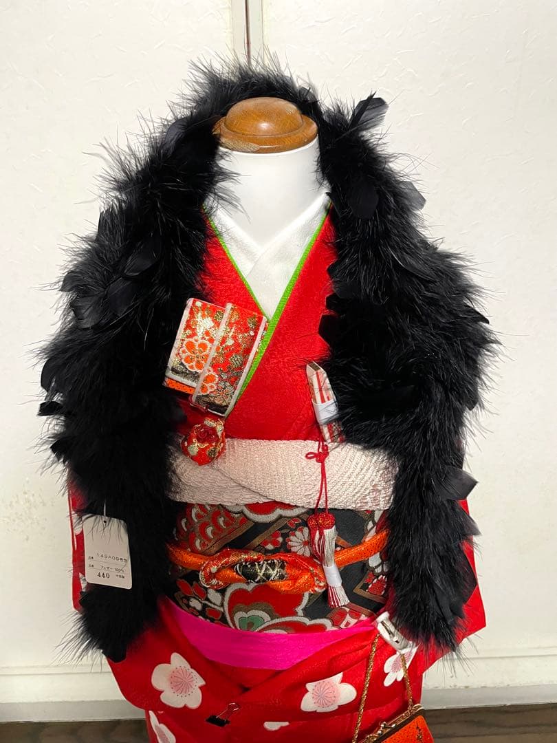 振袖セット 7歳 七五三用お雛様