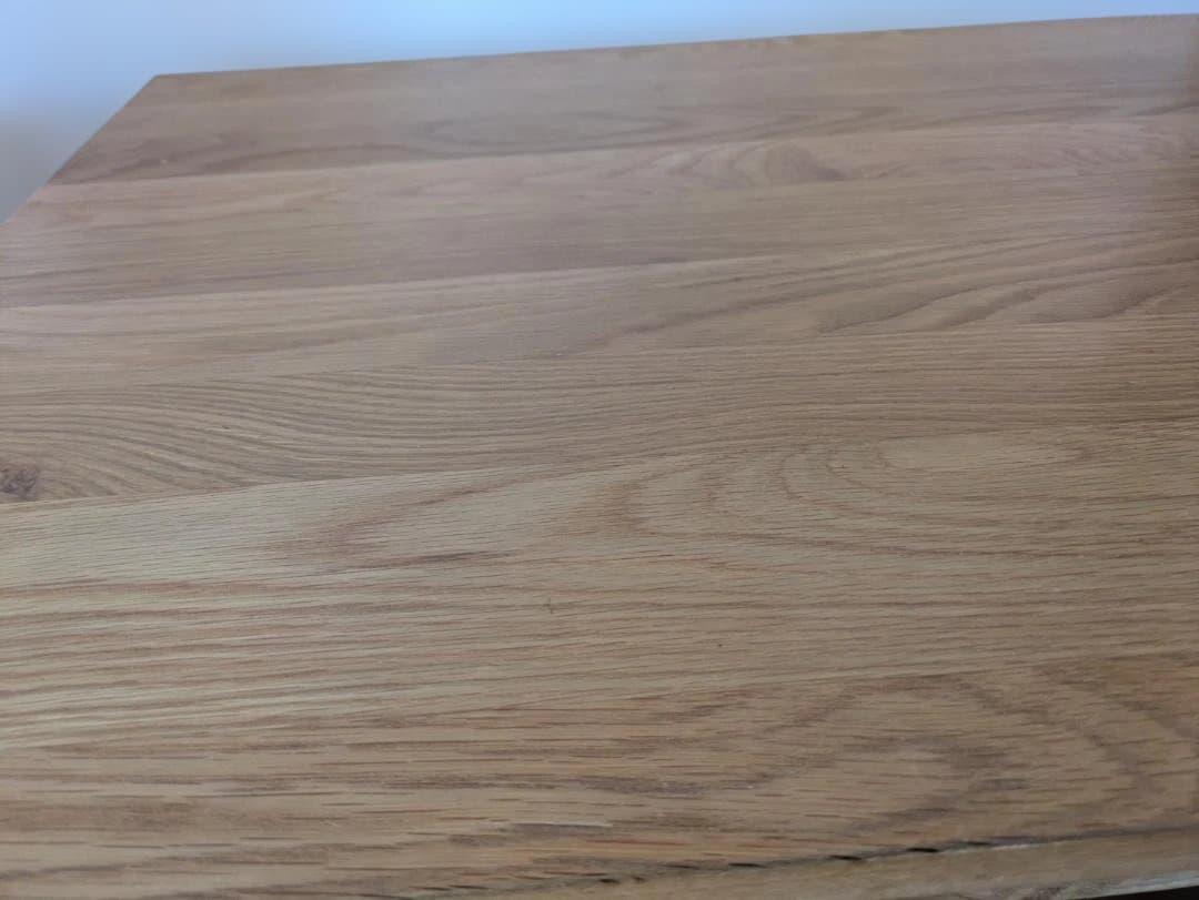 60047　無印良品　無垢材デスク(引出付)・オーク材①