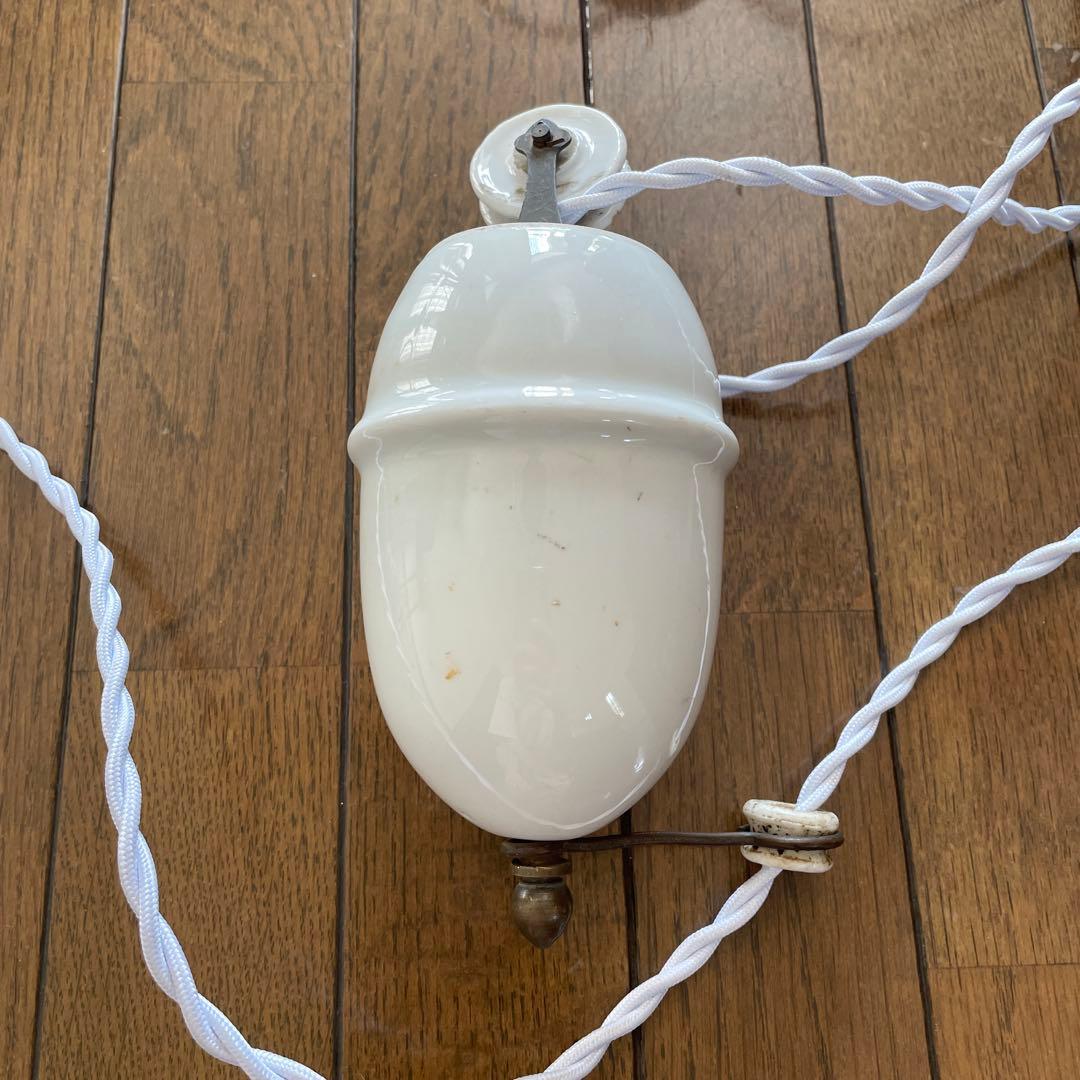 アンティーク　吊り下げ　滑車　ライト