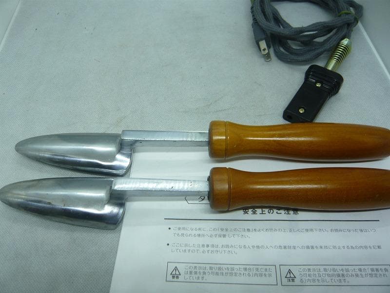 美品　タキイ　和裁電化鏝　和裁こて　和裁コテ　タキイ製　鏝２本付