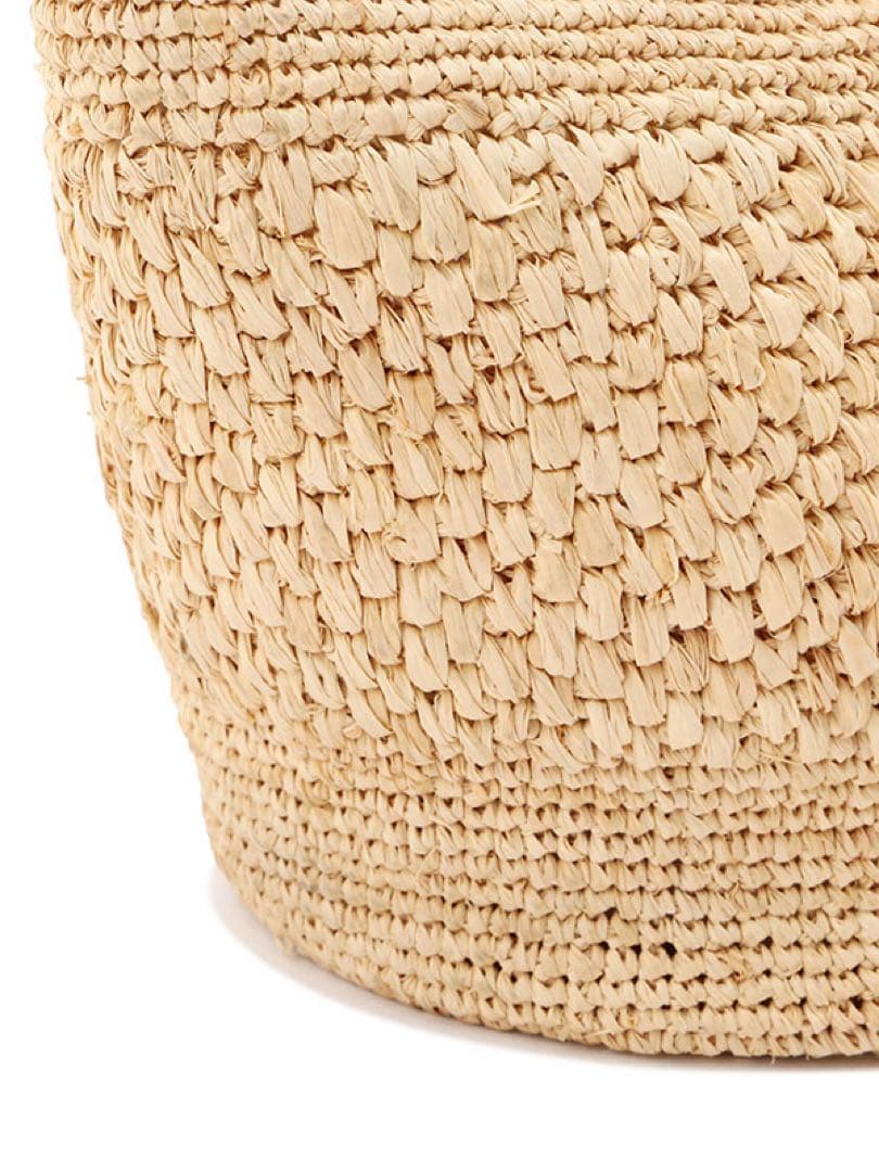 新品ETRE TOKYOエトレトウキョウ　ランドスケープラフィアバッグ　ベージュ