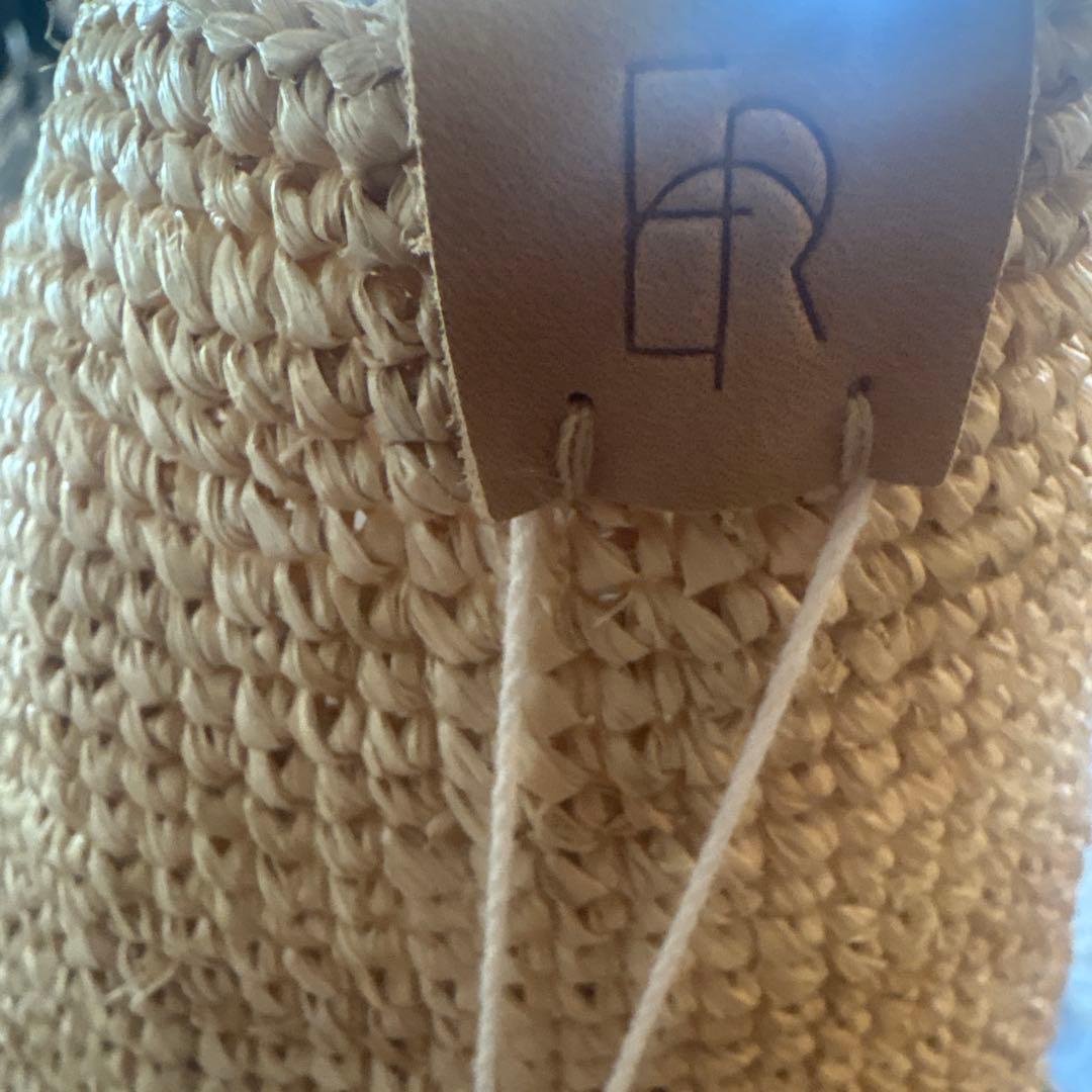 新品ETRE TOKYOエトレトウキョウ　ランドスケープラフィアバッグ　ベージュ