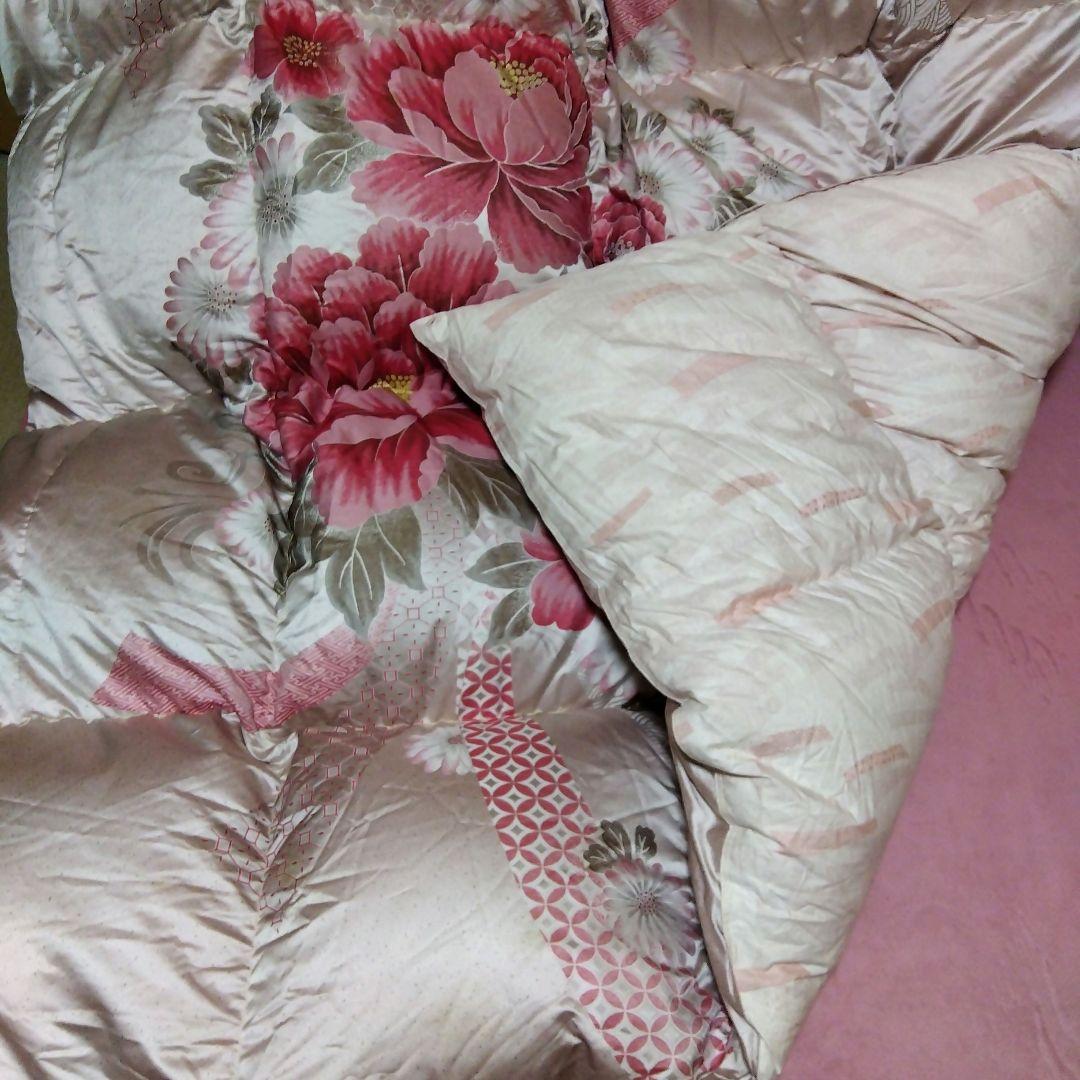 羽毛掛け布団 ダブル 200×220　　 ダウン80%フェザー20% 布団袋あり