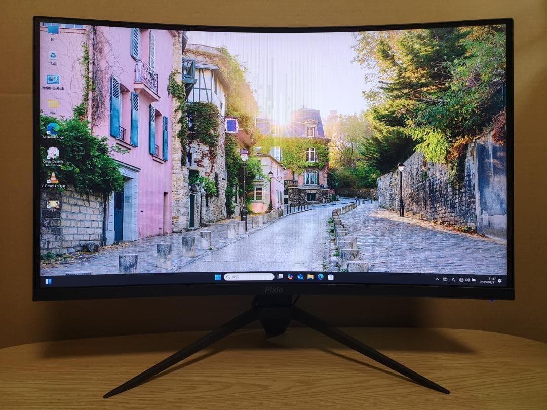 Pixio PXC279 湾曲ゲーミングモニター 27型 240Hz 美品