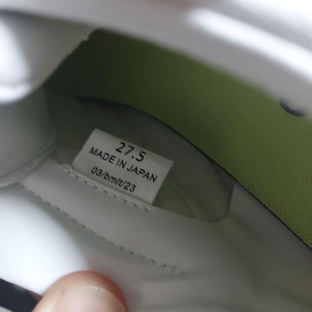 ビモロ　白スパイク(高校野球対応)　27.5cm