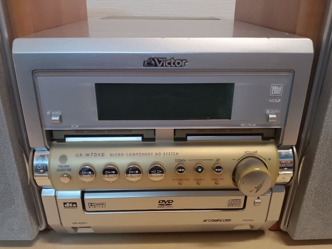 Victor DVD/CD/ダブルMDコンポ UX-W7DVD 2004年製