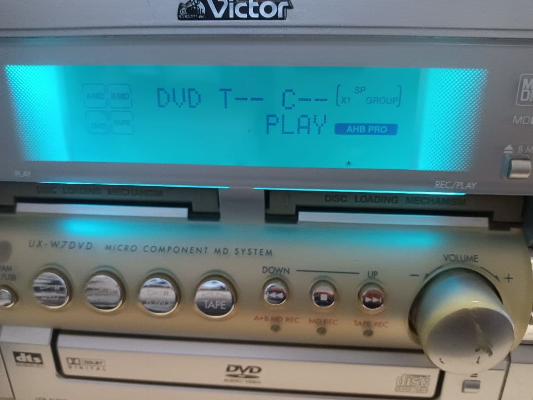 Victor DVD/CD/ダブルMDコンポ UX-W7DVD 2004年製