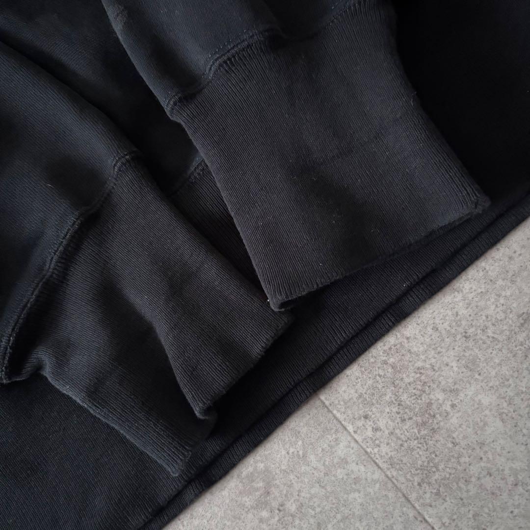 90s 00s 目無し Champion リバースウィーブスウェット 黒 2XL