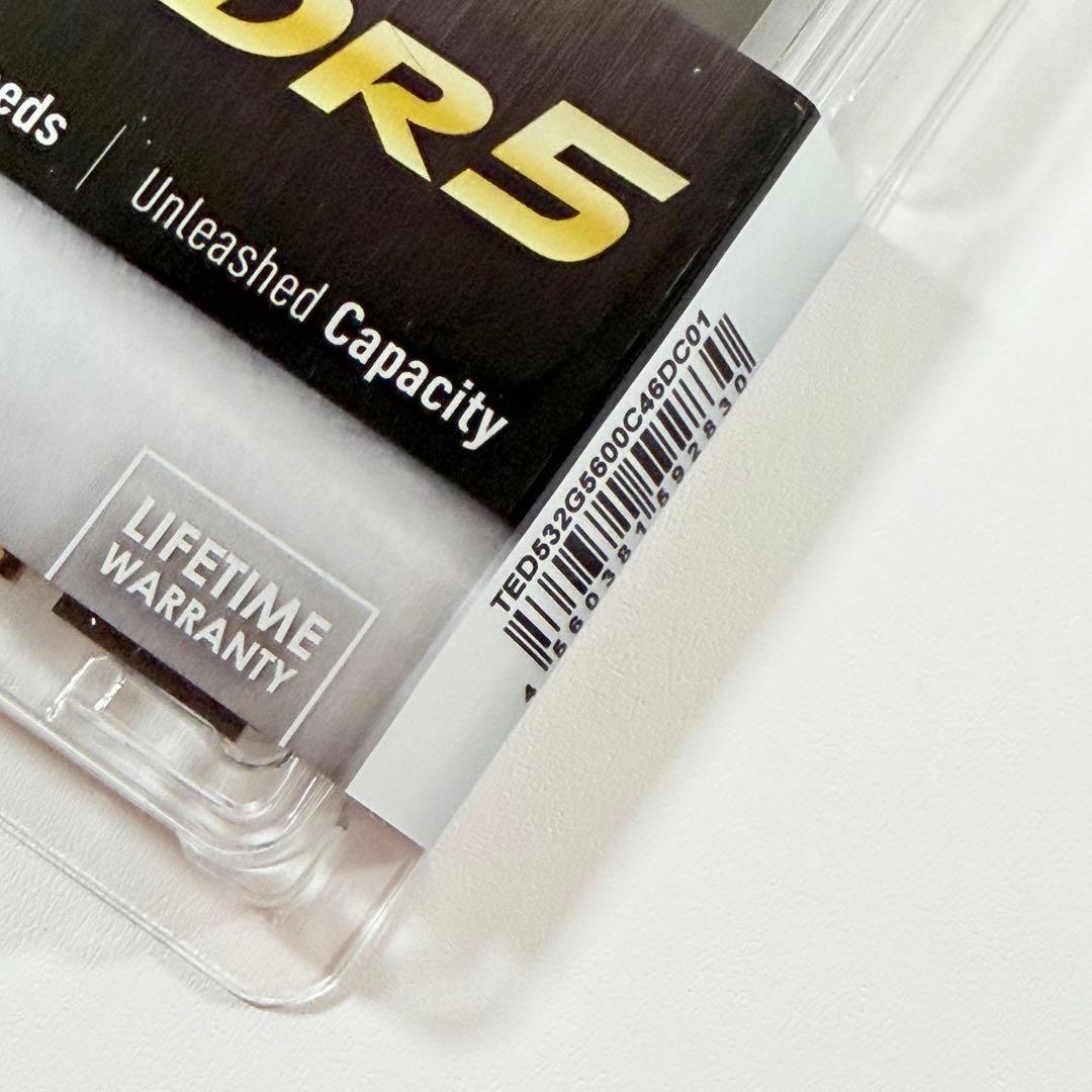 【新品未開封】Team DDR5-5600 32GBメモリ（16GBx2）