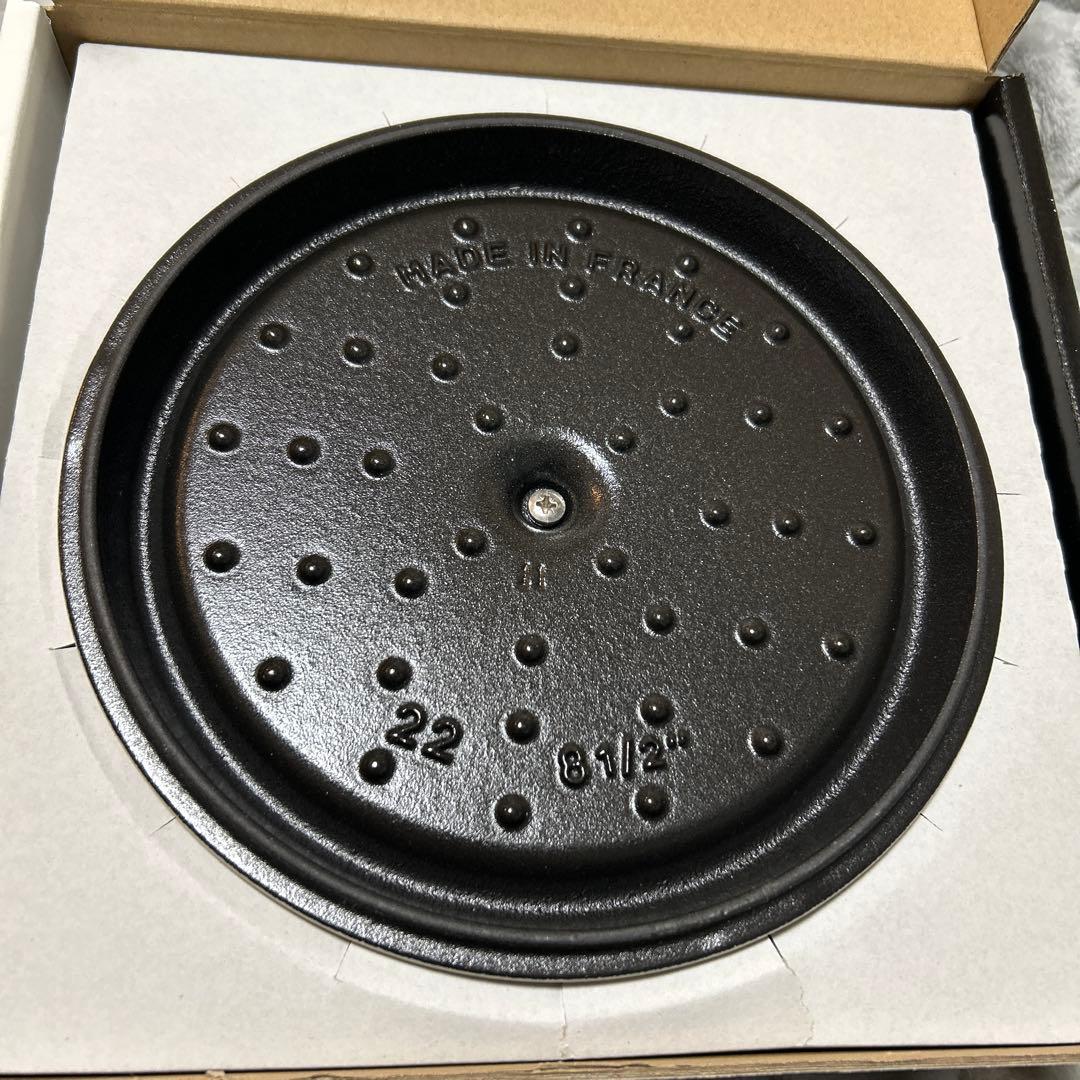 【廃盤色】【新品未使用】ストウブ ピコ ココットラウンド 22cm リネン