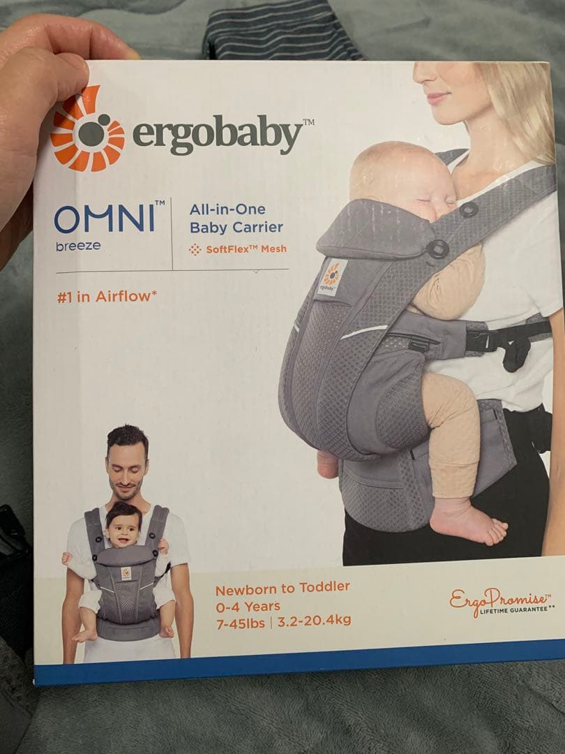 【おまけ付き】美品‼️エルゴベビー　オムニ ブリーズ　グラファイトグレー