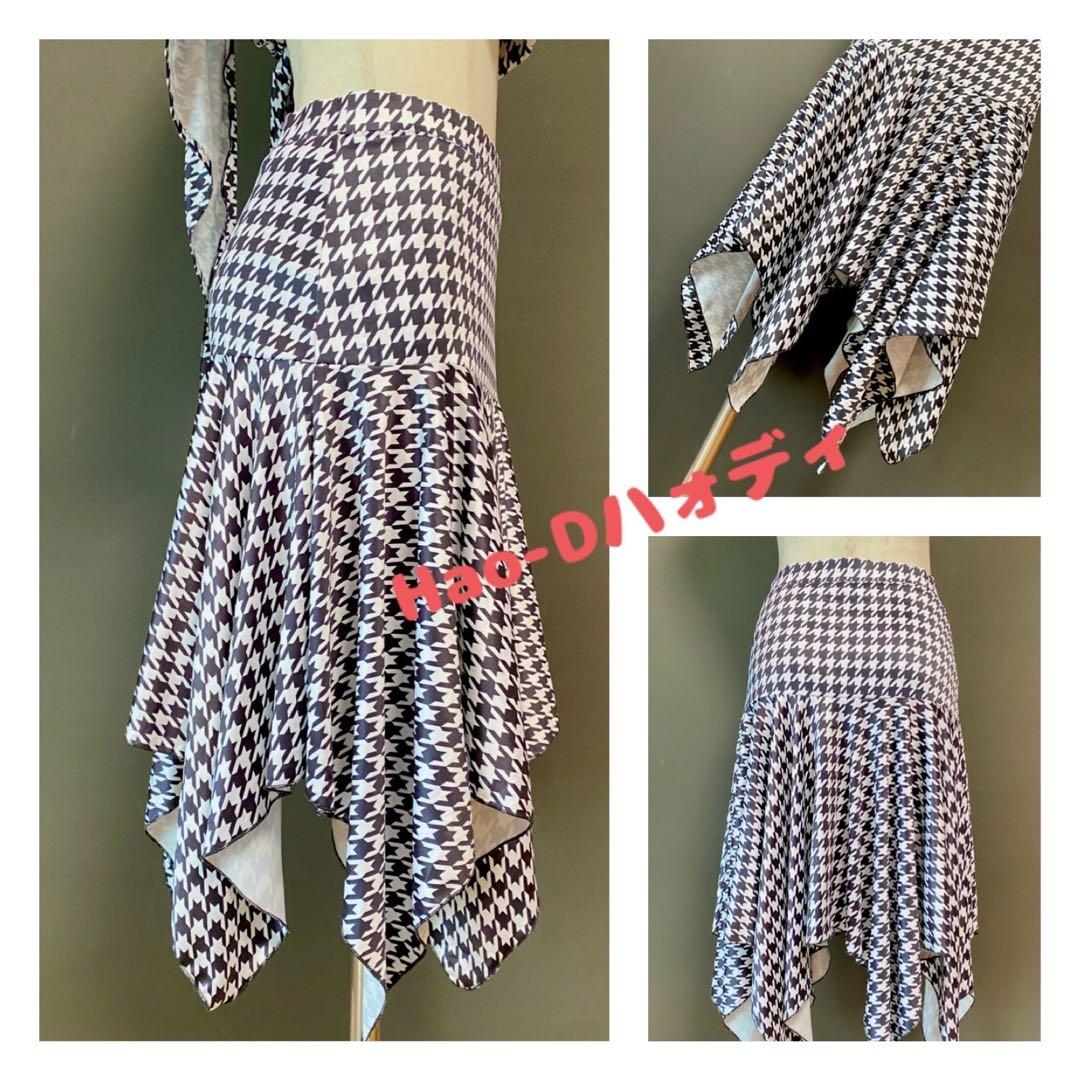 社交ダンス★新作★レッスンウェア★オリジナル★千鳥セット