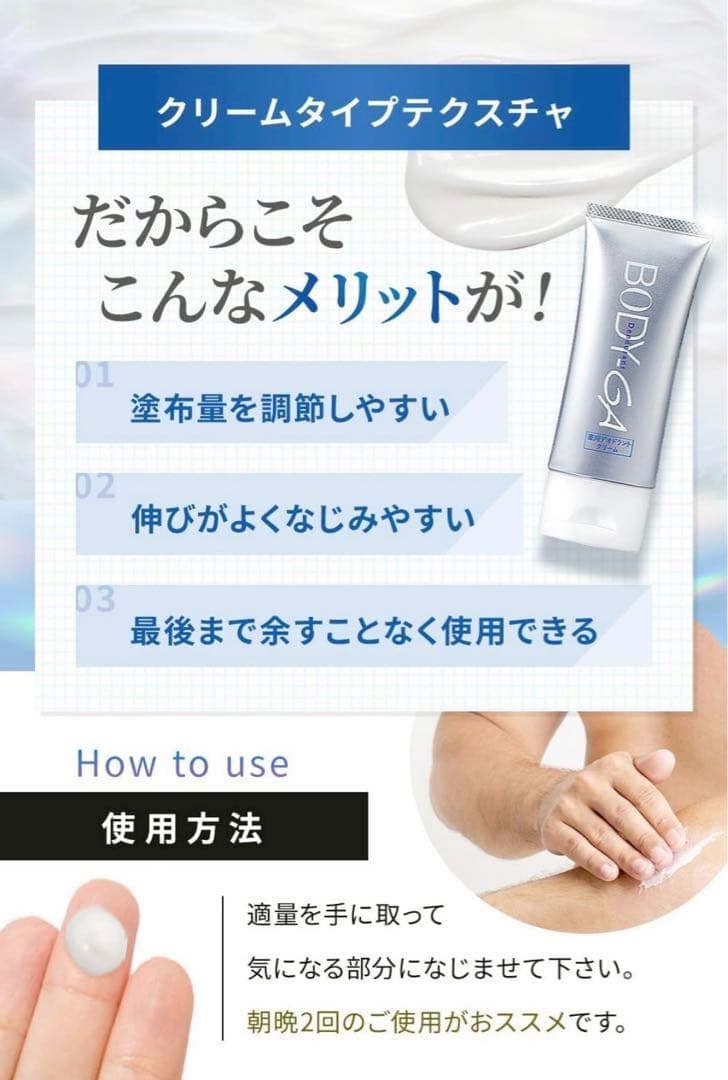 サムシング出品 BODY‑GA 薬用デオドラントクリーム 4個セット