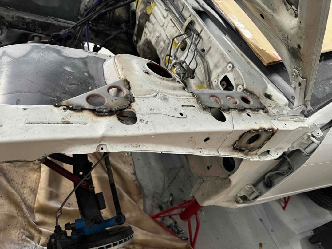 補強プレート　ガセットプレート　バーリング　補強　強化　s13 180sx