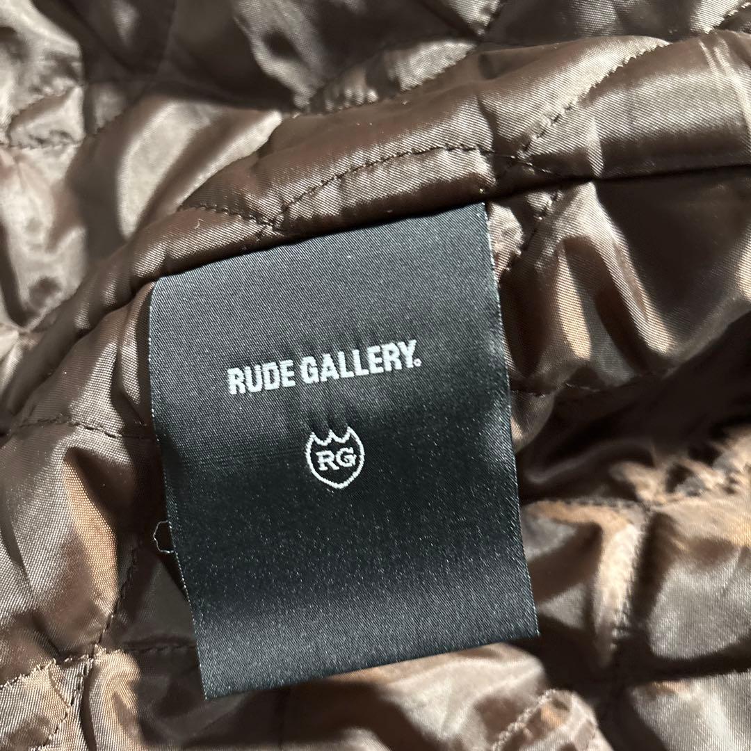 極美品　rude gallery ポケットレザーPコート　チバユウスケ ブラック