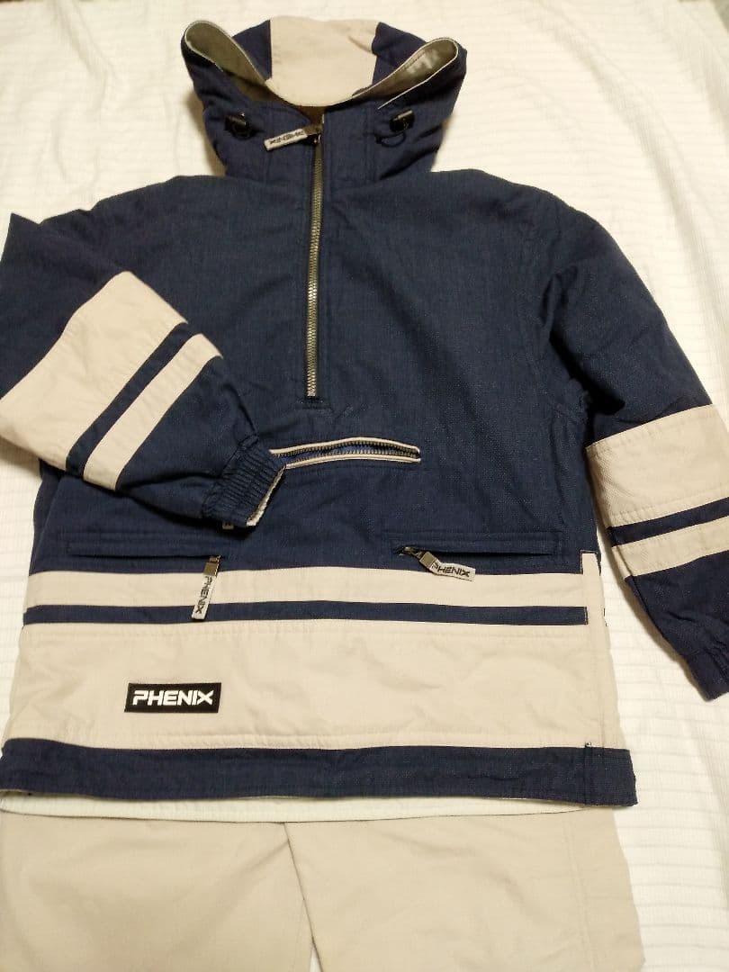 PHENIX 　ウエア フード付き ネイビー/ベージュ