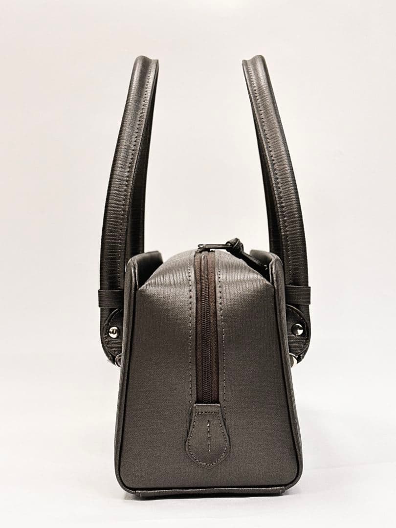 焦げ茶　合成皮革　和装用バッグ　新品　利休バッグ　和帆布　　日本製