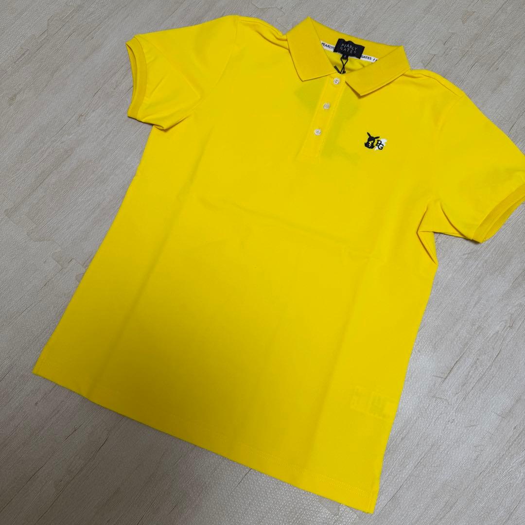 PEARLYGATES ピカチュウ ゴルフポロシャツ イエロー Lサイズ