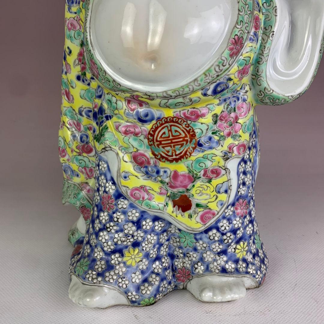 布袋さん彫像  陶磁器 装飾品 現代工芸品 美術品 置物