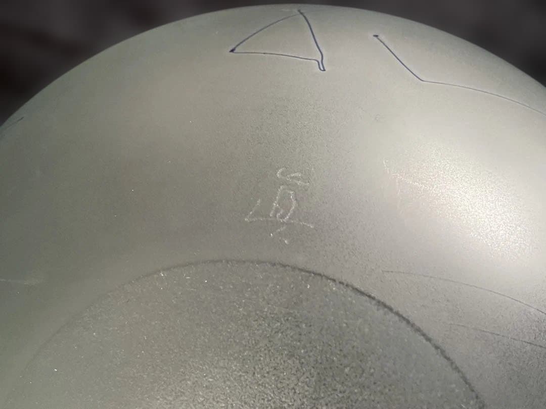 米原 眞司「ラインドローイング」②1990年代球体ガラス花瓶