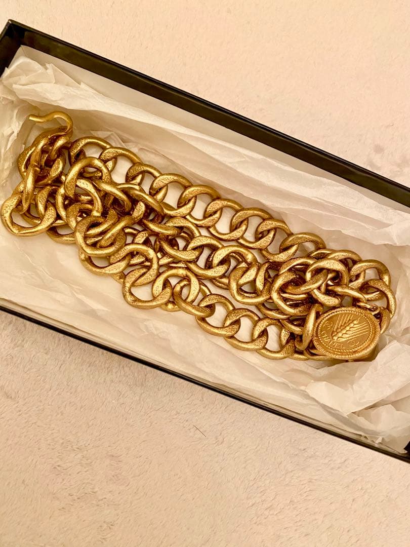 お値下げレア　美品　シャネル　ヴィンテージマゴールドチェーンベルト