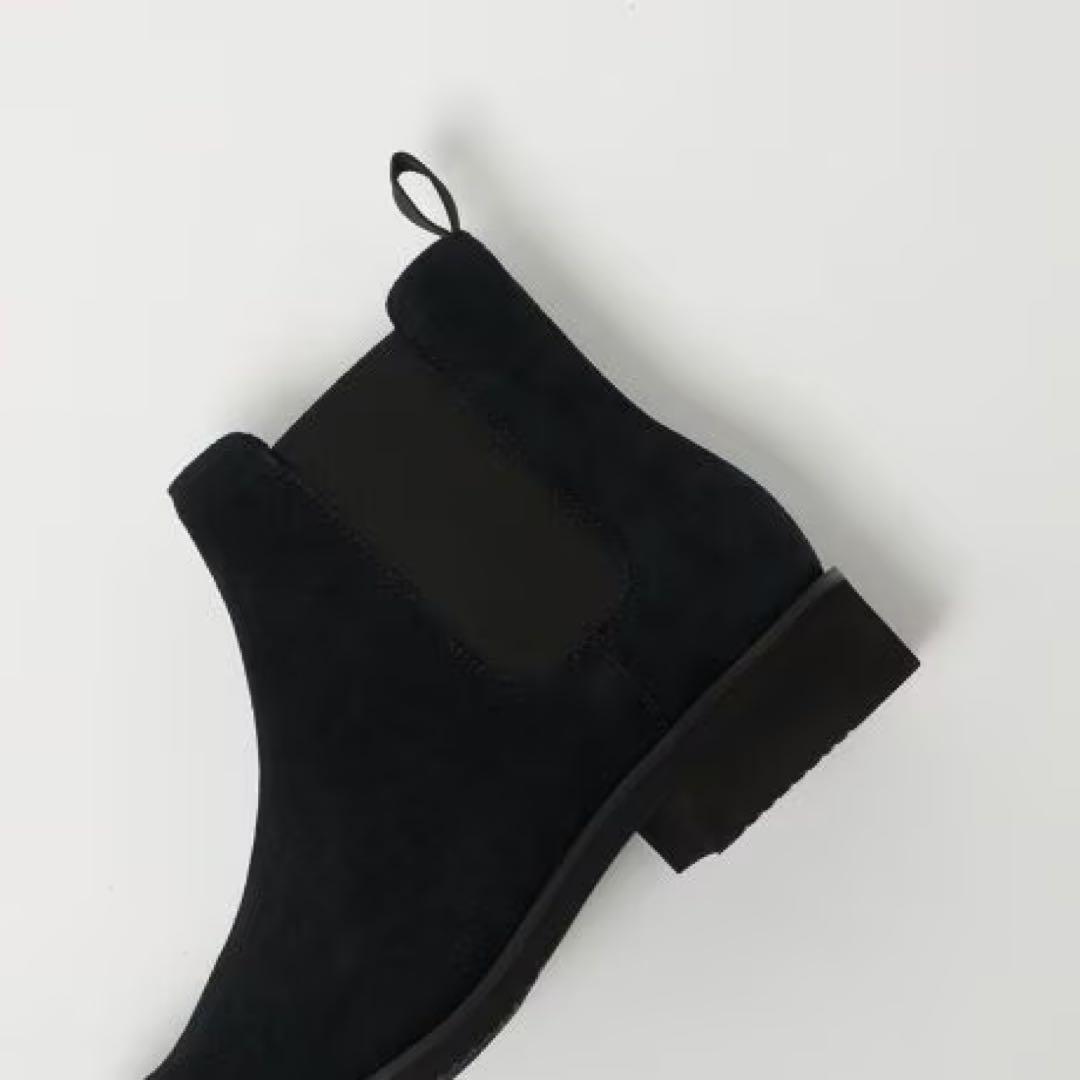 all time shoes ブラック サイドゴアスウェードブーツ　新品未使用