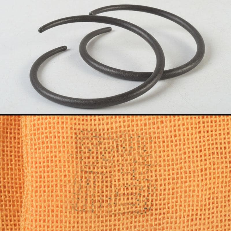 茶道具　釜師　畠春斎作　丸形釜　共布共箱　V　9899A