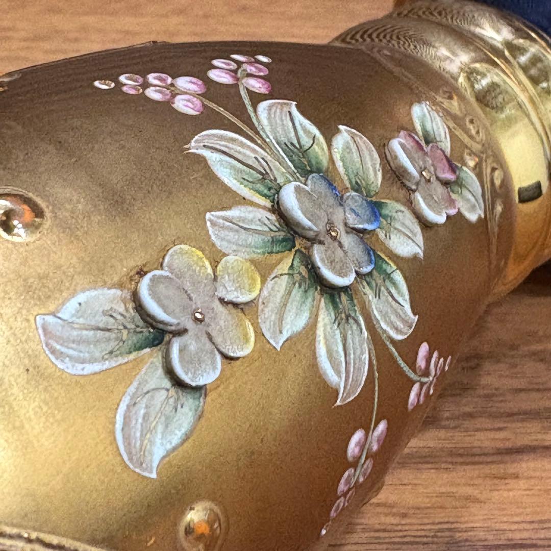 アンティーク洋硝子ガラス製　花入　花器　花瓶