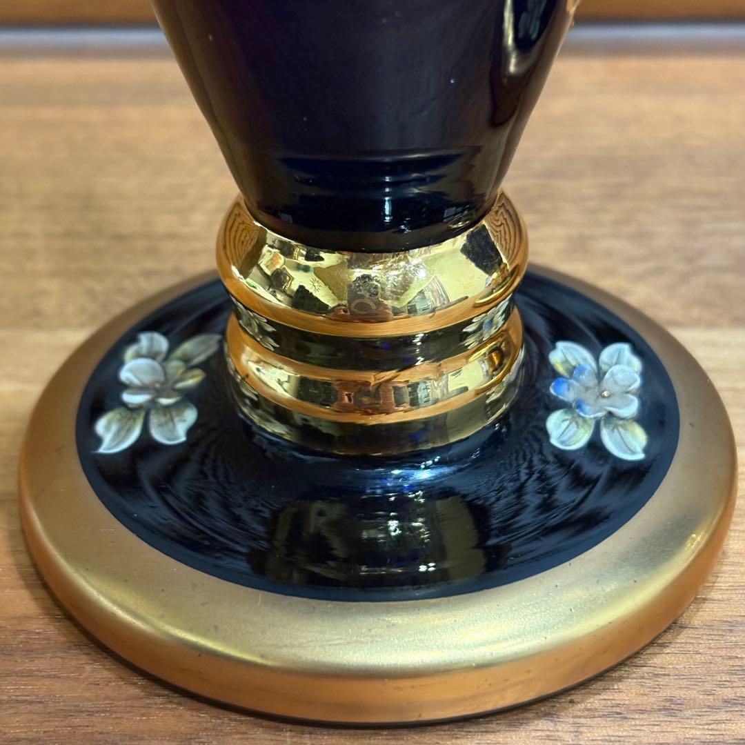 アンティーク洋硝子ガラス製　花入　花器　花瓶