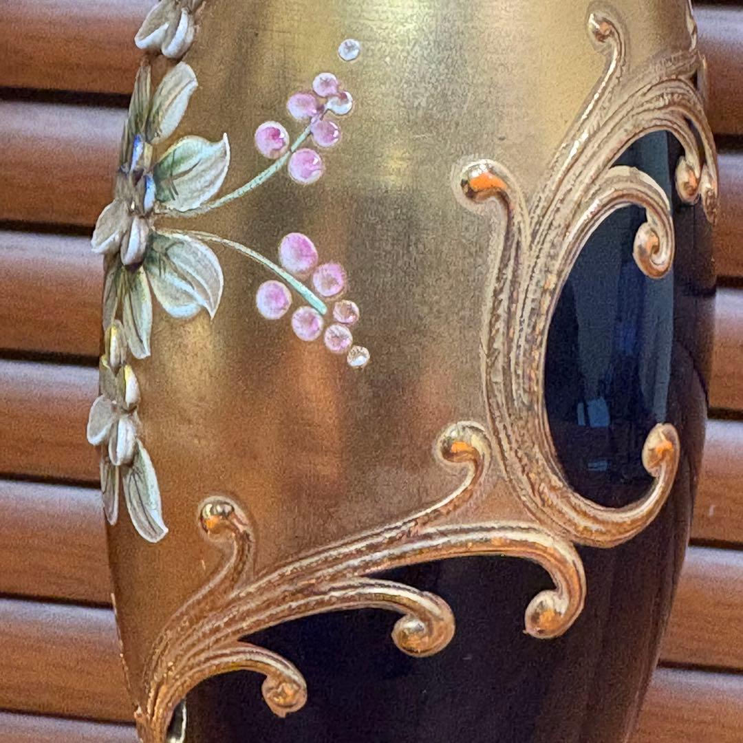 アンティーク洋硝子ガラス製　花入　花器　花瓶