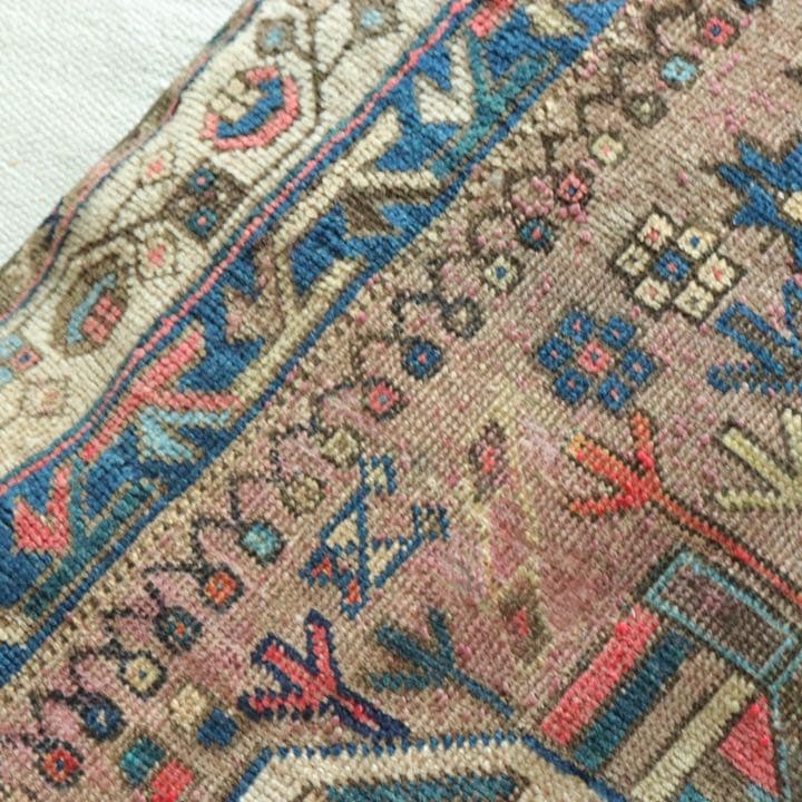 クッションカバー ヴィンテージ イラン ラグ トライバル C