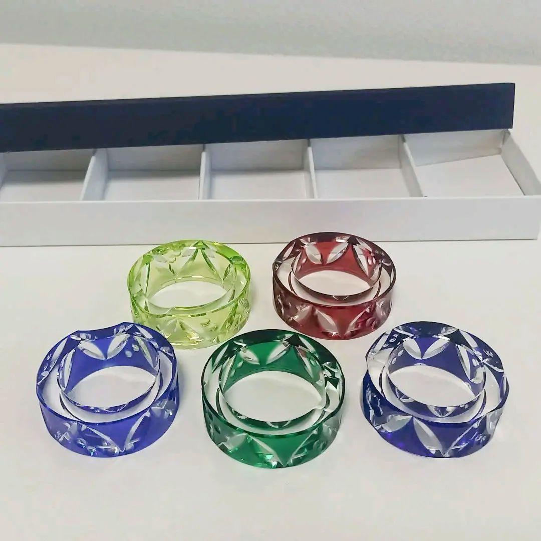 江戸切子　箸置き　セット