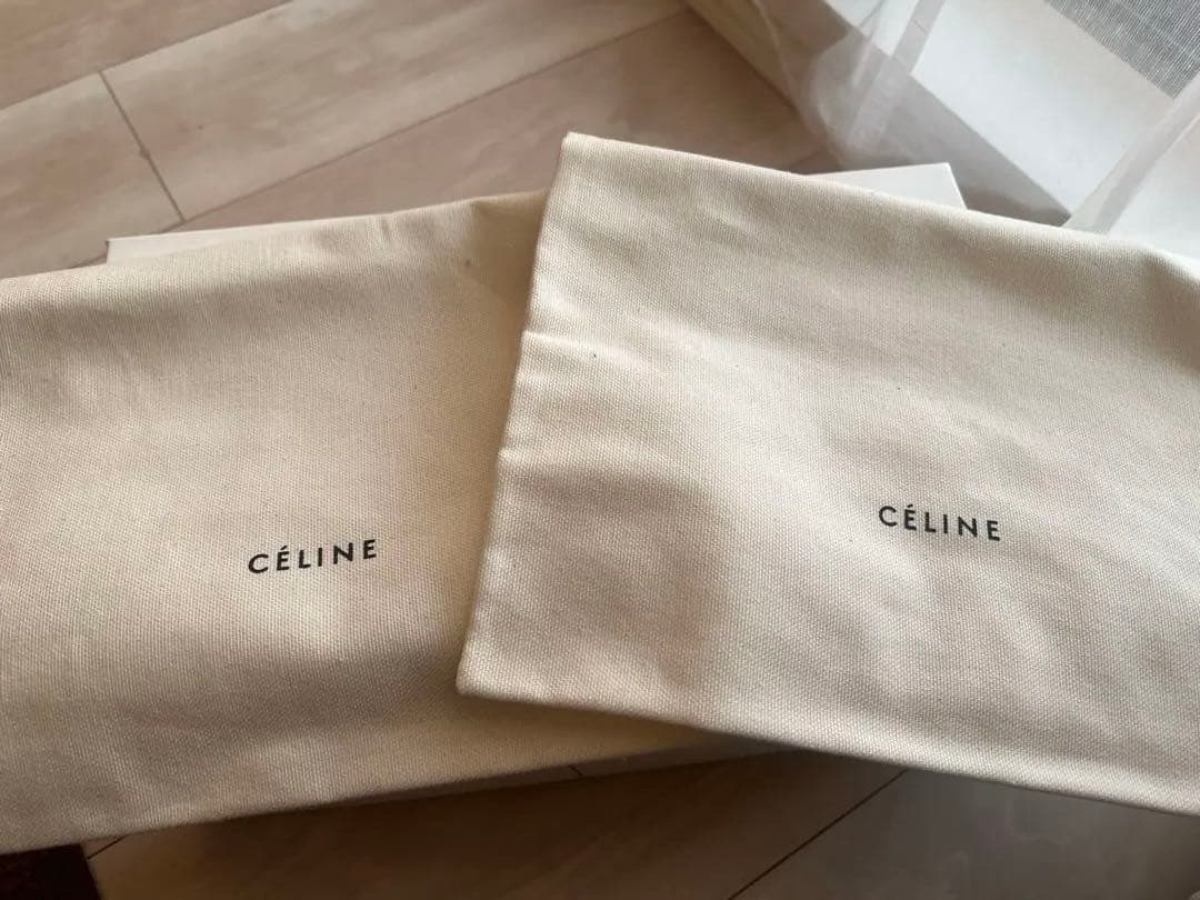 セリーヌ レザー ミュール　グレー　36サイズ