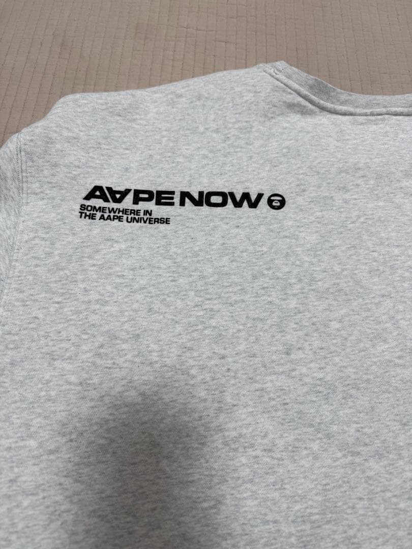 Aape エーエイプ　スウェット　トレーナー　サイズXL ライトグレー