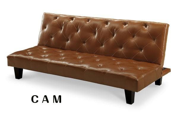 ソファーベッド ソファー 180 合皮 レザー 3人掛け ブラウン 新品