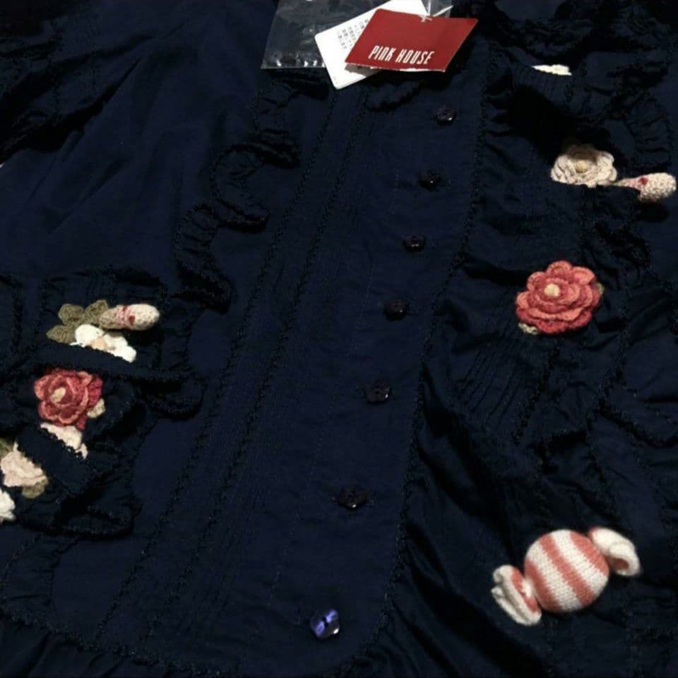 レア！PINK HOUSE ピンクハウス キャンディモチーフ オーバーブラウス苺