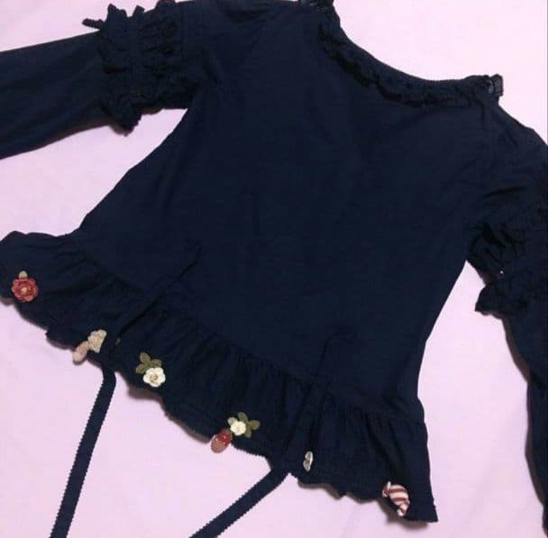 レア！PINK HOUSE ピンクハウス キャンディモチーフ オーバーブラウス苺