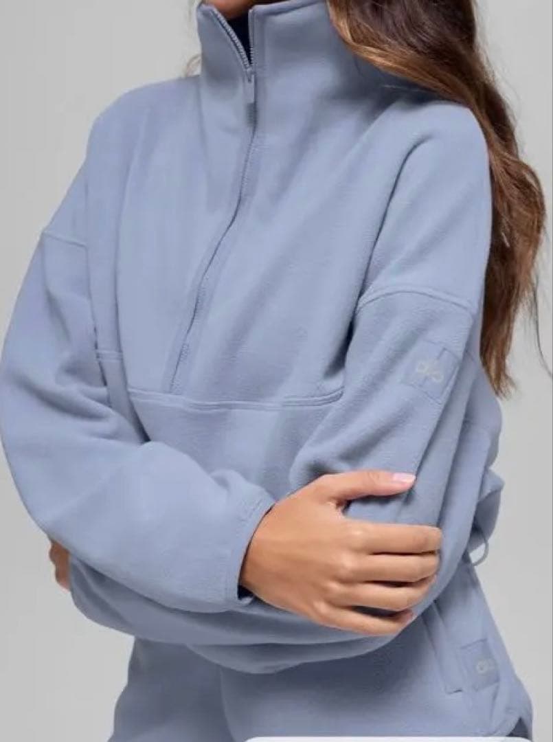【新品】ALO yogaフリース プルオーバーSサイズ