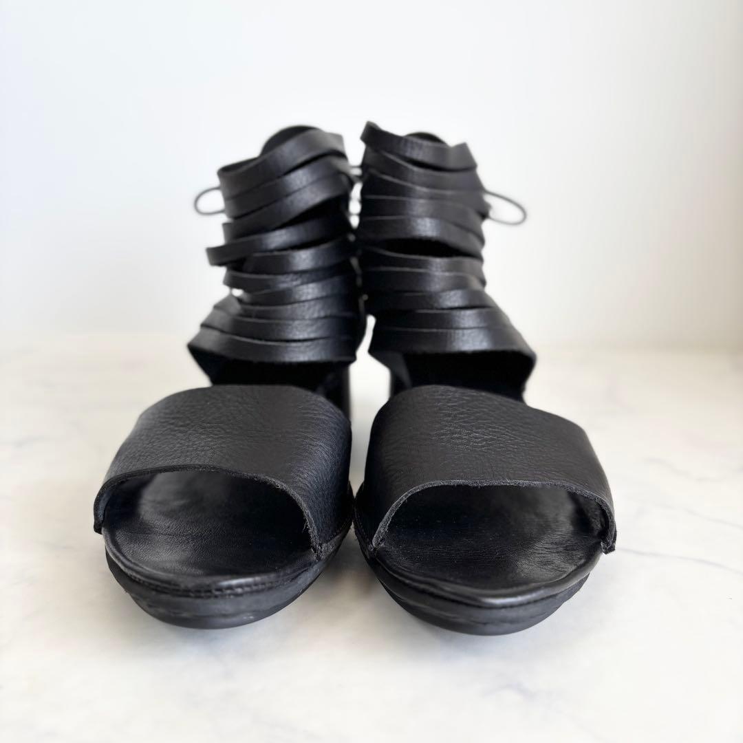 トリッペン 38 24.5 グラディエーター サンダル レザー ブラック