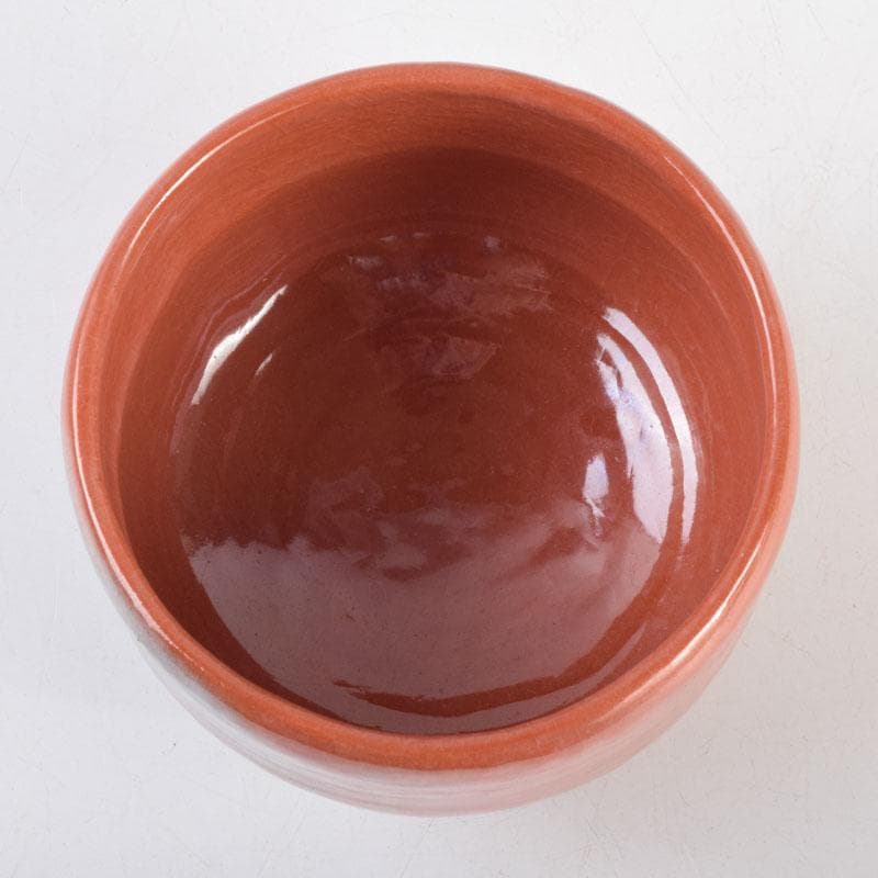 茶道具　京焼　桂窯　伊東桂楽造　赤茶碗　共布　前大徳　西垣大道極め箱　C9222