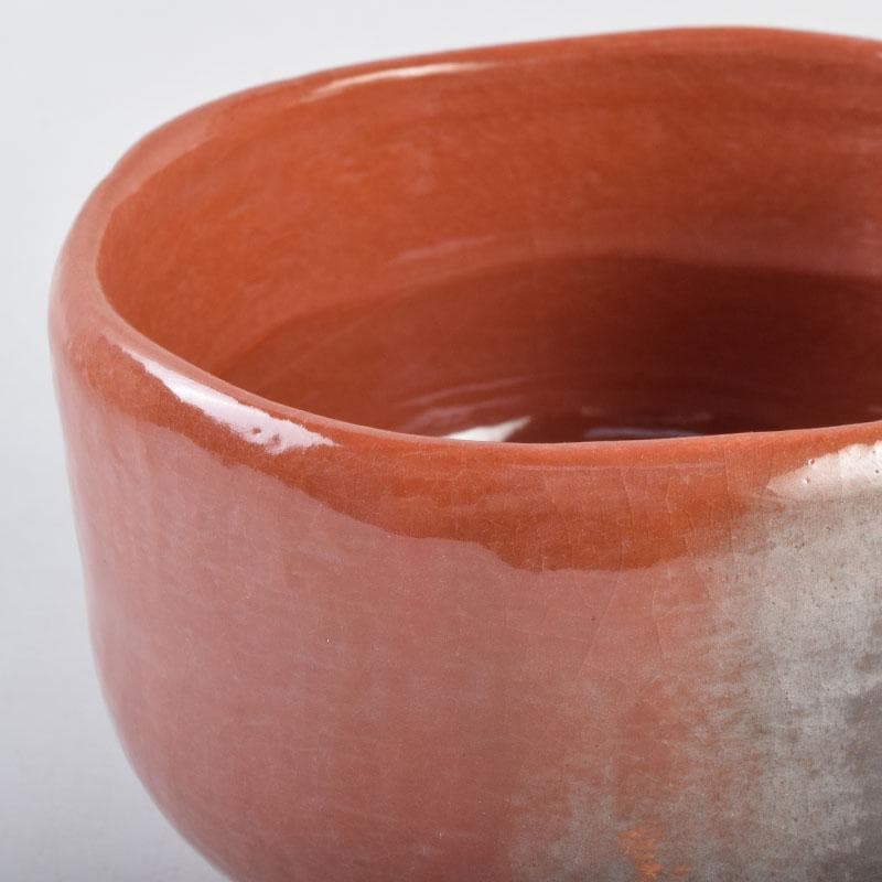 茶道具　京焼　桂窯　伊東桂楽造　赤茶碗　共布　前大徳　西垣大道極め箱　C9222