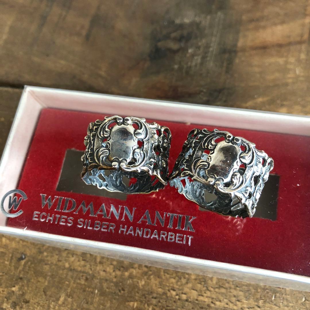 ウィドマン　アンティーク　ナプキンリング　6個セット　シルバー835 銀器