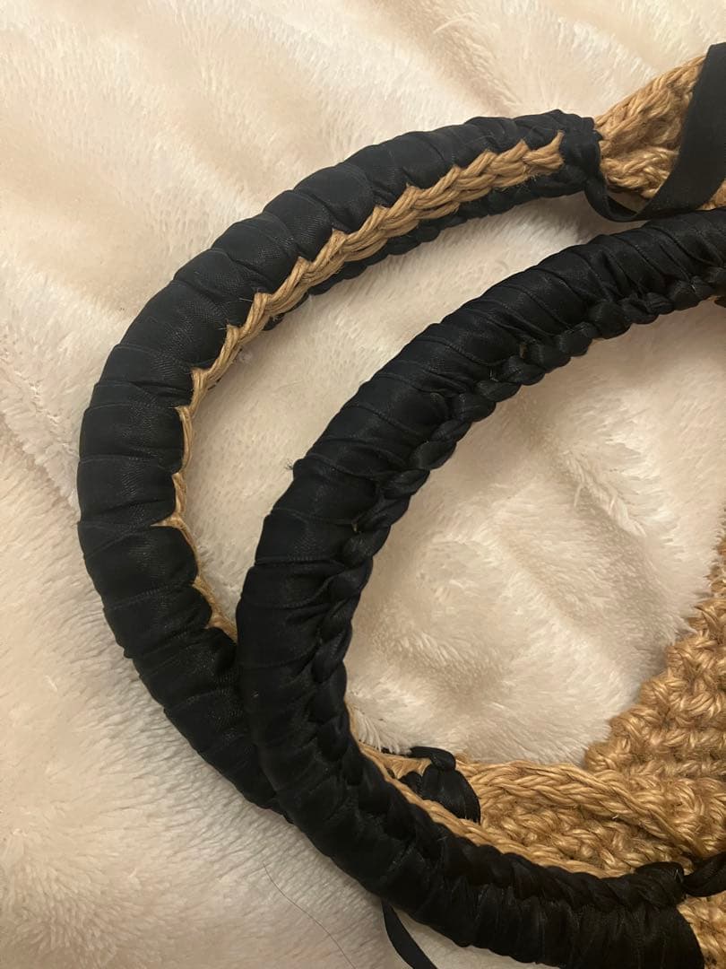 ビヨンドザリーフ　ヘンプバッグ　ファー付き