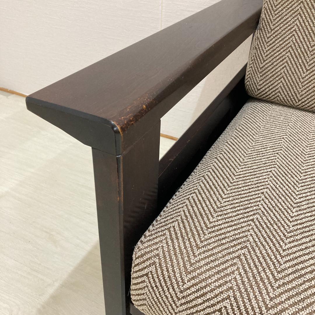 北海道民芸家具　飛騨産業　３人掛けソファ　セパレート