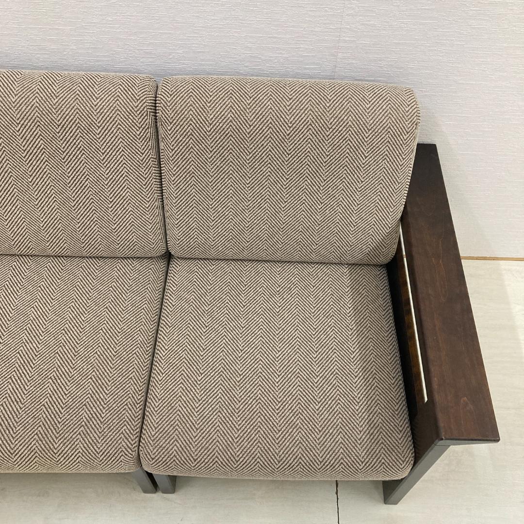 北海道民芸家具　飛騨産業　３人掛けソファ　セパレート