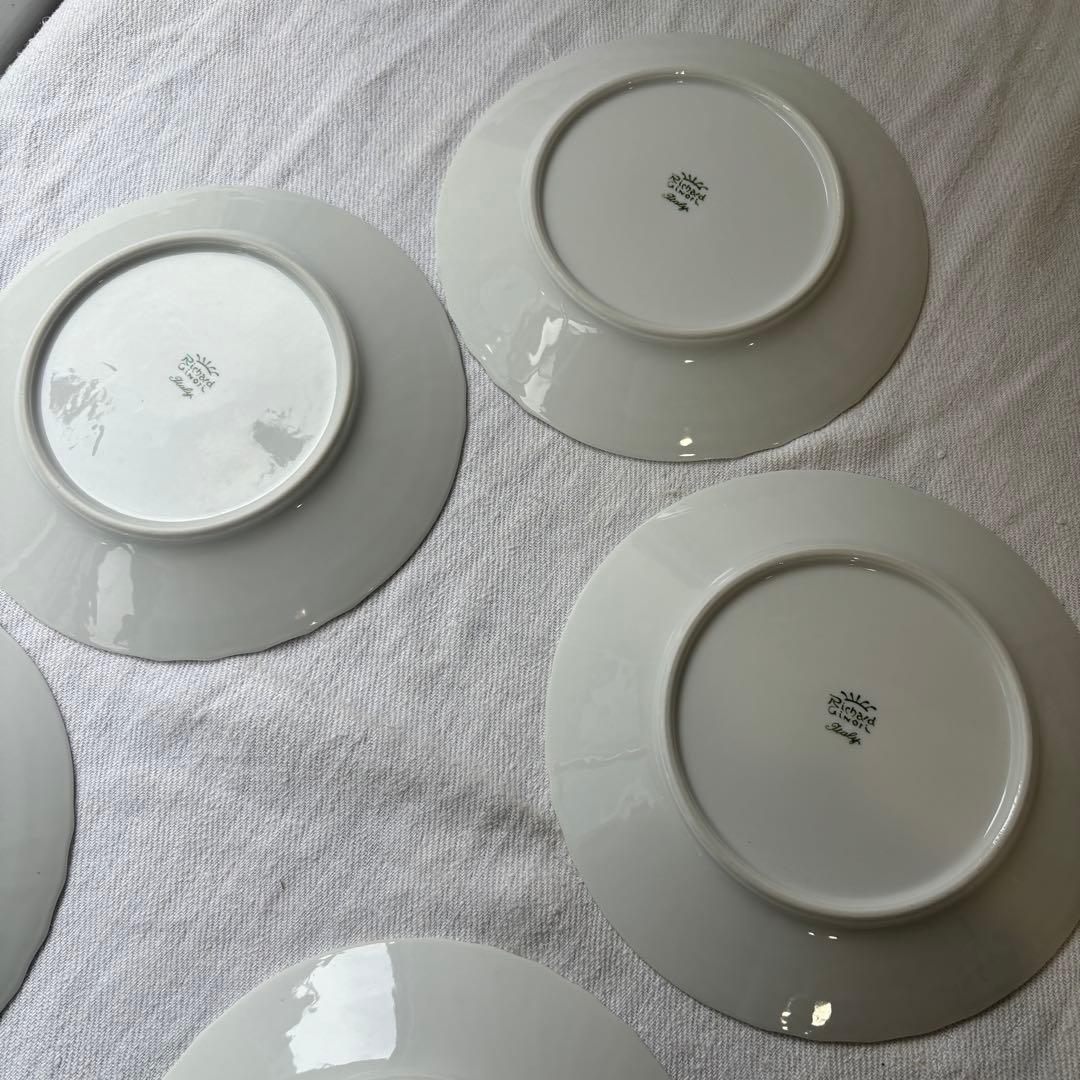 リチャードジノリ　ベッキオホワイト　19cm プレート　6セット　平皿