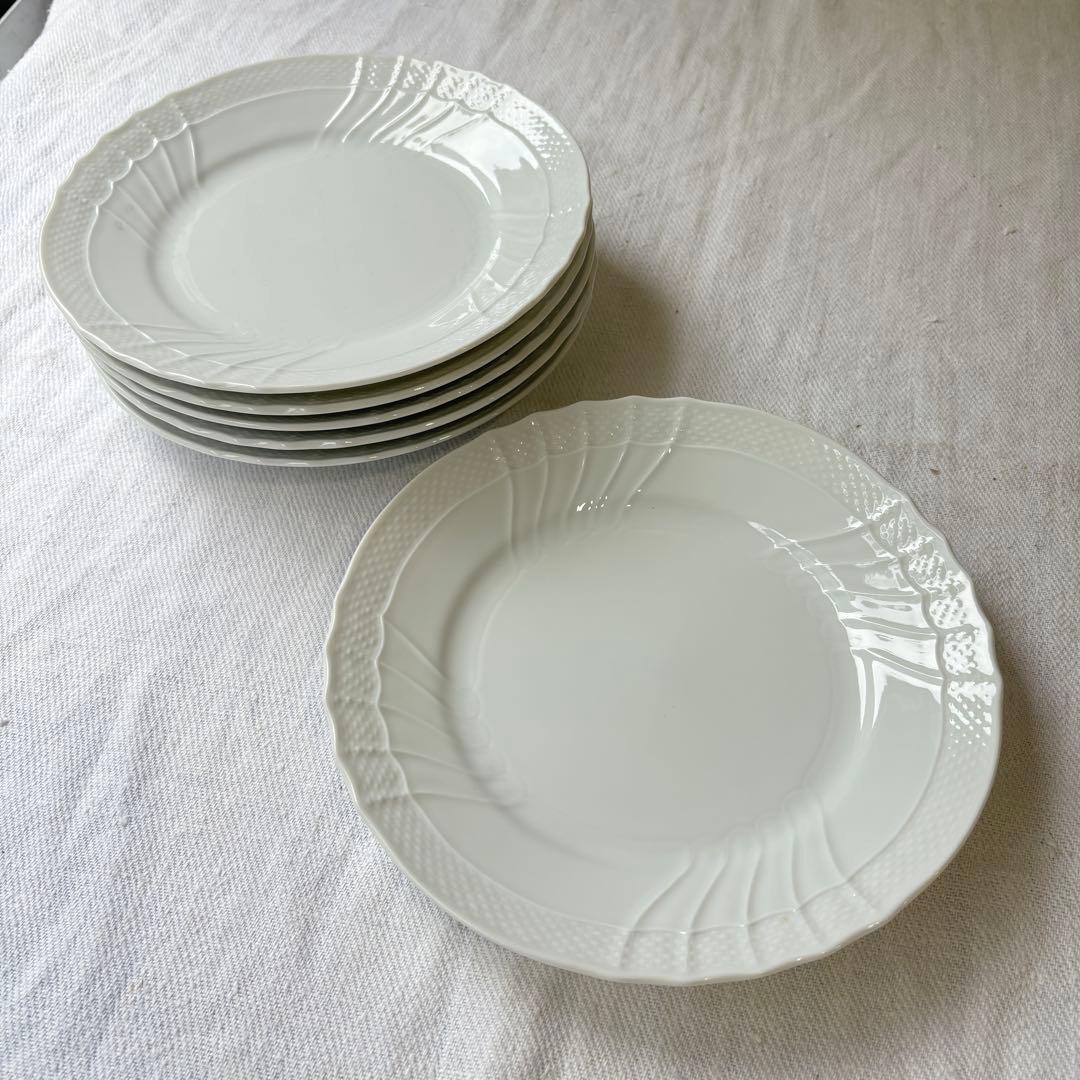 リチャードジノリ　ベッキオホワイト　19cm プレート　6セット　平皿
