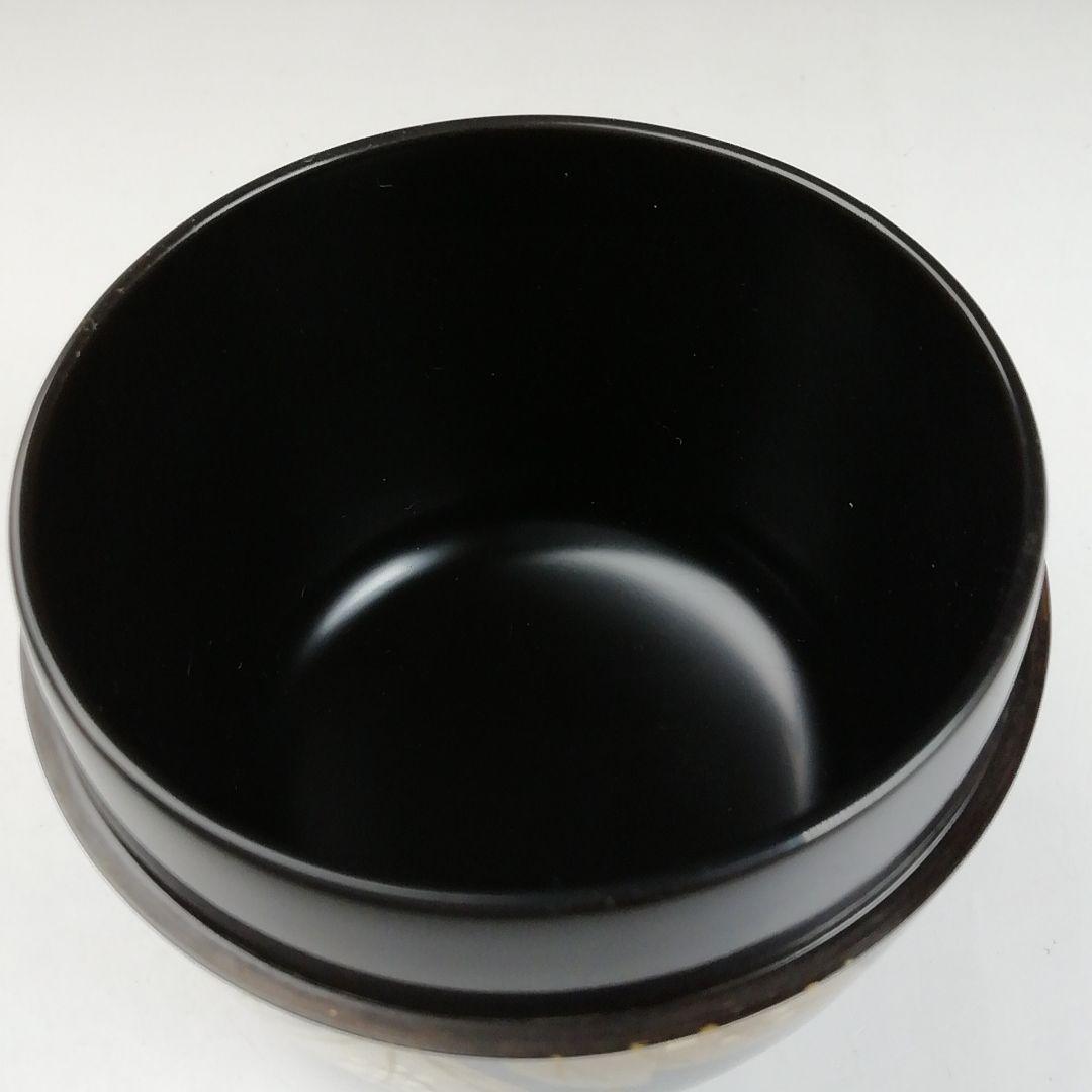 Ｔ８０２　棗　『金蒔絵』『稲井玉甫 作』　共箱　茶道具