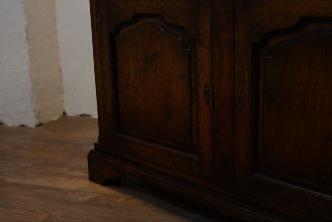 フランスアンティーク　1800年代　古木　キャビネット　カウンター